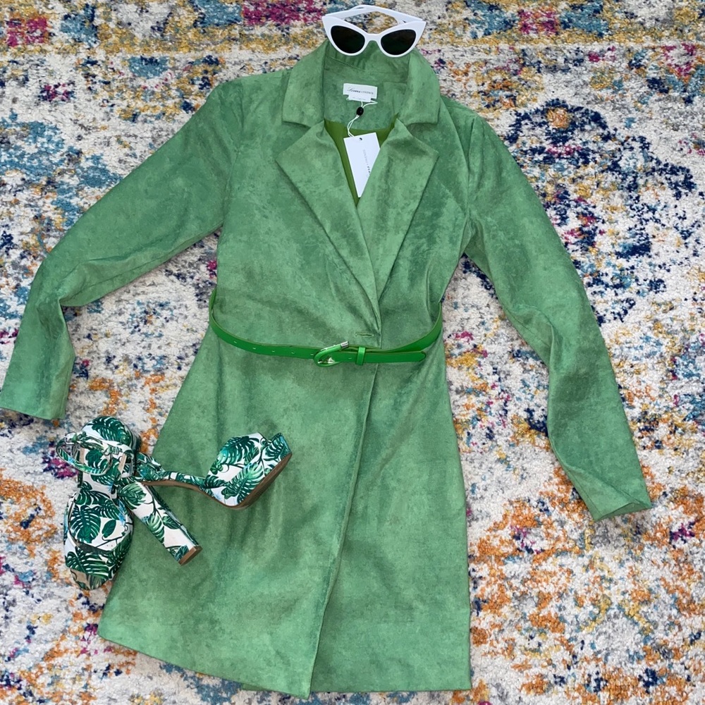 Green Blazer dress with Belt